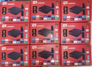 TV BOX ANDROID TV Q5 (ROJO)