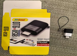 OTG USB ENTRADA TIPO C Q-OTG64 CAJA AMARILLA