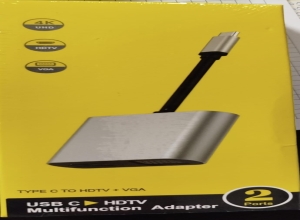 ADAPTADOR TIPO C A HDMI+VGA (2EN1) CAJA AMARILLA