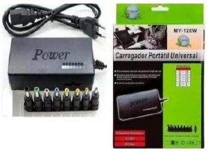 CARGADOR UNIVERSAL P/LAPTOP FE-096 CAJA VERDE
