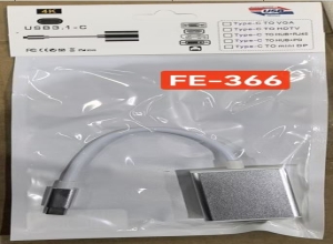 ADAPTADOR TIPO C A HDMI BOLSA FE-366