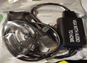 CABLE VGA HDMI + AUDIO+USB C/FILTRO DE 1.5MT FE-130
