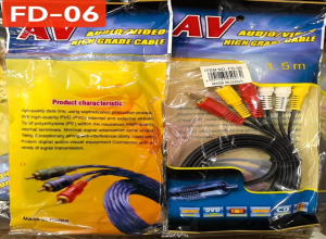 CABLE RCA 3X3 DE 1.5MT FD-06
