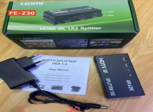 SPLITER HDMI 1X2 SALIDAS 4K FE-230 CAJA VERDE