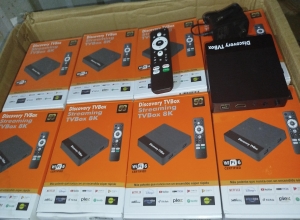 TV BOX DISCOVERY STREAMING 8K 5G (NARANJA)