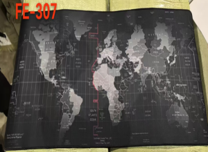 PAD MOUSE 40X90 MAPA MUNDO FE-307 1 SOLO COLOR