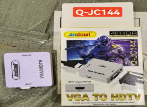CONVERTIDOR VGA HDMI CAJA AMARILLA Q-JC144