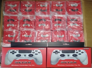 MANDO PS4 COLOR BLANCO/NEGRO SJ-4012B SEISA