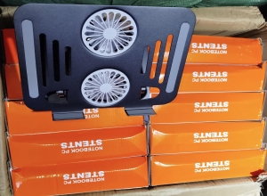 SOPORTE PARA LAPTOP CON 2 VENTILADOR YL-912 CAJA NARANJA