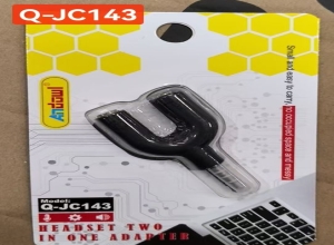 AUDIO PC JACK 1X2 BLISTER AMARILLO Q-JC143