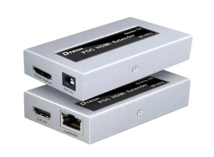 EXTENSOR DE SEÑAL HDMI A RJ45 LAN DTECH DT-7073 POC HDMI EXTENDER 50 METROS CAT5E CAT6 1080P 60HZ