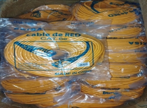 CABLE RED CAT 6E 40MT AMARILLO