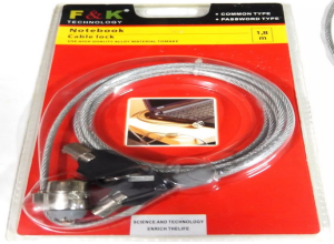 SEGURO P/ LAPTOP C/LLAVE BLISTER ROJO